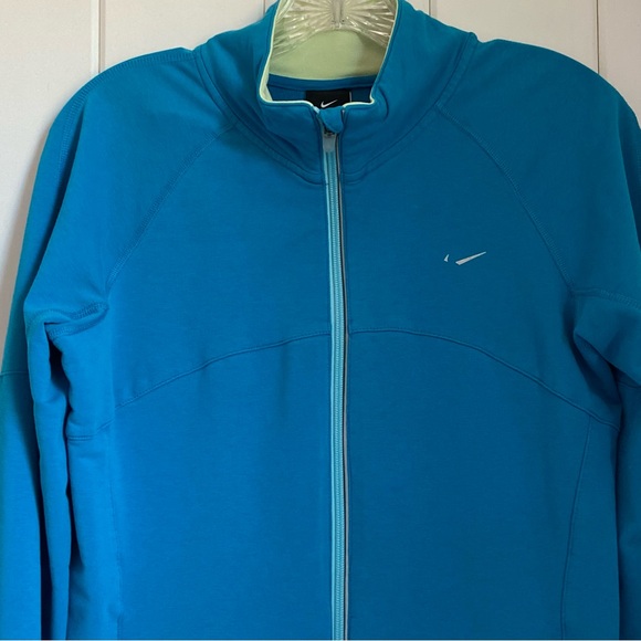 Nike DRI-FIT women’s L Large Jacket blue full zip dri fit activewear top - Picture 4 of 16